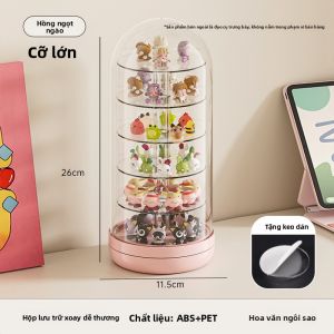 CHUMX | Hộp Hiển Thị Mica Chống Bụi Có Thể Quay