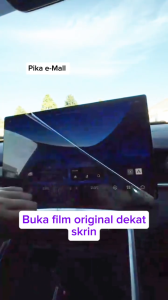 Proton X50 Facelift Tempered Glass Screen Protector Navigation Meter Aksesori Kereta Ready