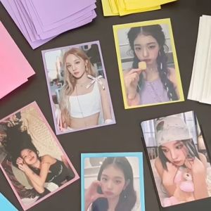 SK-C1272 Inner Sleeve Photocard Warna Macaron Idol Kpop Transparan / Kolbuk Plastik PC Pelindung