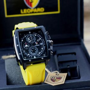 Jam tangan Pria Lopard 8829 tali karet free tali karet tanggal chronograp aktif analog sporty original
