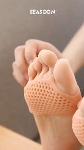 1Pair anti-slip cushion foot silicone pad high heels breathable insole foot pain relief
