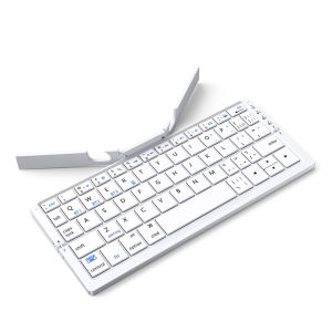 2025 Mini Wireless Folding Keyboard Support3 Devices For Android iOS Xiaomi iPad Phone PC Laptop Bluetooth Keyboard Tablet Stand