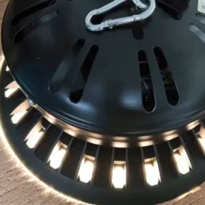 <SIRIM> UFO HIGH BAY WITH FAN LED 100W/150W/200W/300W OSRAM LED CHIP WAREHOUSE INDUSTRIAL LAMP CEILING LIGHT