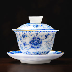 XIANGYE | Elegant Blue and White Porcelain Tea Set Home Guest Use