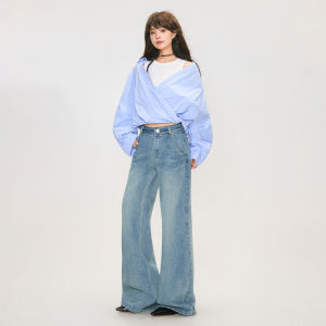KEIKO | Áo Sơ Mi Dài Tay Sọc Form Rộng Thiết Kế 2-trong-1