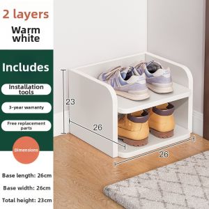 Stable and Easy-to-Assemble Slim Long Shoe Rack