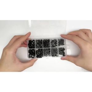 1 Set Mix M1 M1.2 M1.4 M1.6 M2 M2.5 M3 M4 M5 M6 M8 to M16 DIN934 Hex Hexagon Nut Kit Box Black 304 Stainless Steel Brass Steel