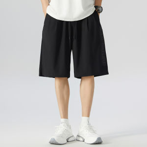 plus Size Ice Silk Shorts Quick Dry Breathable Casual Sports Pants for Summer Big Size Loose Fit Comfortable Lightweight