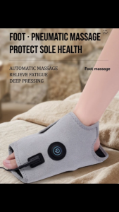 Foot Massager Heated Pneumatic Foot Wrap 3-Speed Pain Relief Plantar Fasciitis Sole Ankle Massager Machine
