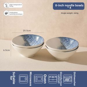 SIYUE | Large Capacity Japanese Style Home Use Soup Noodle Bowls