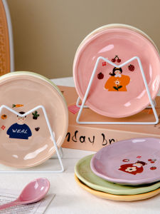 Bộ Đĩa Đựng Thức Ăn Nhẹ Bằng Gốm Sứ 2025 Mới Dùng Tại Nhà Cho Gia Đình Có Màu Sắc Riêng Đĩa Đựng Thức Ăn Để Bàn Nhỏ Gọn