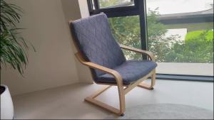 1PC Lá Jacquard Poang Bọc Ghế Co Giãn Bảo Vệ Ghế Bành Mềm Mại Bọc Ghế Cho Phòng Khách Nhà