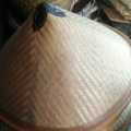 Topi Caping Petani Bahan Kulit Bambu. 