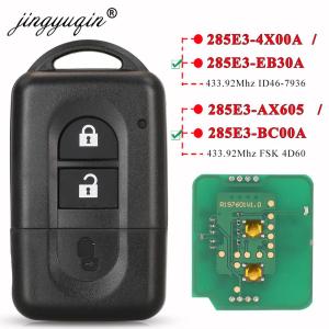jingyuqin Keyless Remote key 433MHz ID46/4D60 for Nissan X-trail Qashqai Pathfinder Micra NV200 285E3-4X00A /EB30A/ AX605/BC00A