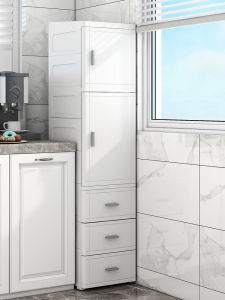 Narrow Storage Cabinet Drawer Bathroom Kitchen Narrow Storage Cabinet Plastic Closet Living Room Snack Organizing Cabinet