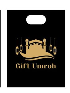 kantong plastik umroh ukuran 25x35 isi50lbr/pack