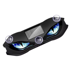 KEVANLY | Solar Powered Car Neon Light Wireless Cool DEMON EYE Led Ambient Light Suction Cup USB Rechargeable Atmosphere Breathing Lamp