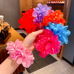 Set 2 Dây buộc tóc đi múa biểu diễn cho bé gái nhiều màu sắc dễ thương