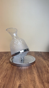 European luxury-style crystal rapid vortex wine decanter set an elegant rotating decanter