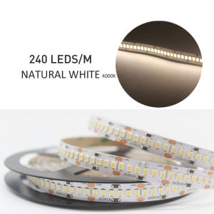 8MM PCB LED Strip Light DC12V 24V 2835 120Leds/m 240Leds/ Flexible LED Tape Ribbon Rope Lamp 3000K 4000K 6000K Home Decor Stripe
