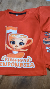 Baju Kaos Anak Special Hari Kemerdekaan Indonesia Karakter Anomali Usia 1 - 10 Tahun - Hypelane Kids