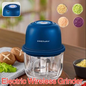 Electric Mini Meat Grinder Wireless Garlic Chopper Auxiliary Food Hasher Kitchen Tool