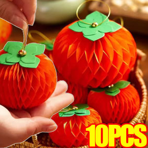 10 cái Trung Quốc đồ trang trí năm mới May Mắn hồng đèn lồng trong chậu cây cảnh cây bóng tổ ong Mặt dây chuyền Lễ Hội Mùa Xuân Nhà Tân gia đồ trang trí
