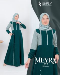 Gamis Terbaru Seply Meyra 286 Dress Cantik Ala Korea