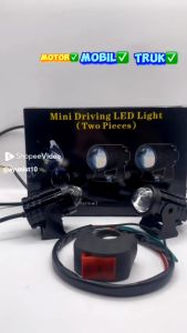 Lampu Tembak Laser Led Mini 2 Warna - Lampu Tembak Sorot Foglamp Mini D2 Laser Gun