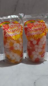 Rainbow Jelly Pelangi Rasa Buah Leci 500 Gram Halal Jely Nata De Coco Campuran Es Buah Jeli Murah