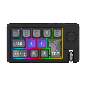 Bàn Phím Cơ Chơi Game Lập Trình Được W910 Mini RGB Light 12 Phím USB/Bluetooth/2.4G Bàn Phím Có Dây Hot-Swap Cho PC/Laptop/Máy Tính Bảng