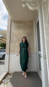 [VM] - Kaftan Bahan Satin Polos Kensi / Dress Fashion Wanita Terbaru 824# Jessicacollection