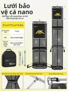 YUZHIYUAN | Túi Đựng Cá Chất Lượng Cao Hình Vuông Dành Riêng Cho Đi câu Cá Hoang Dã