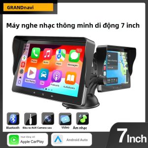 Máy Nghe Nhạc MP5 Di Động Grandnavi 7 Inch HD IPS Với Mirrorlink Carplay Không Dây Android Auto BT FM USB Radio Xe Hơi Cho Tất Cả Các Loại Xe