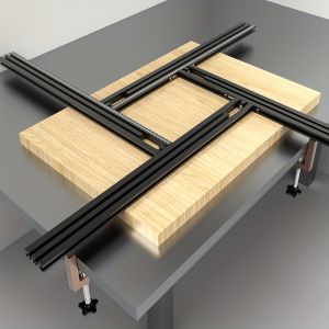 Adjustable Aluminum Alloy Guide Rails for Trimming Milling Grooving & Engraving Woodworking Tool Adjustment Brackets Accessories