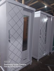 Lemari pakaian 2 pintu minimalis diamond Multiplek khusus Jabodetabek