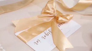 (50Yards/Roll) 2.5 cm Satin Ribbon Double Edge decorative packaging gift medal