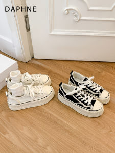 Daphne | Thick Sole Elevating Womens Canvas Shoes