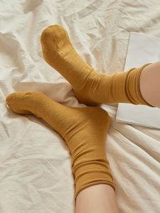 ถุงเท้าสำหรับผู้หญิงถุงเท้าหนาหลอดยาวอบอุ่นสบายถุงเท้า