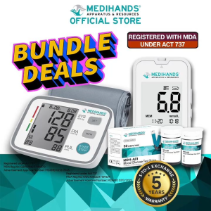 Medihands Blood Pressure Monitor & Blood Glucose Monitor MDH-A12 Bundle Deal Monitor De Glucosa Continuo Precio Cheap Blood Sugar Monitor Aparato Para Medir La Glucosa Precios - Lazada