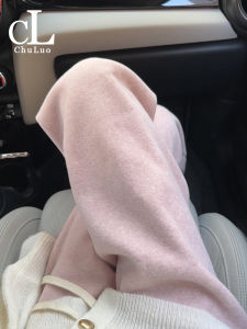 Pink Wide Leg Pants Womens High Waist Drapey Fleece Soft Glutinous Rice Towel Pants Spring Autumn Winter New Small Size