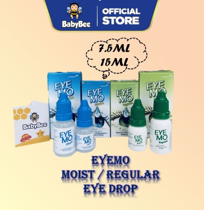 Eye Mo Regular Moist Eye Drops 7.5ml 15ml Lubricant Eyes Eyemo