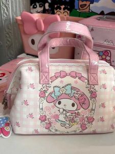 Túi Trang Điểm Dung Tích Lớn Dễ Thương Túi Đựng Đồ Cầm Tay Du Lịch Thường Ngày Cho Học Sinh Túi Tote Phong Cách Nhật Bản Đơn Giản