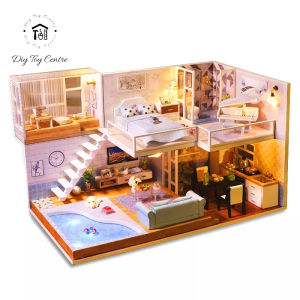 Mô hình đồ chơi DIY Nhà búp bê tình yêu thủ công tự làm lấy bằng gỗ theo phong cách kiến trúc hiện đại Gặp Được Người
