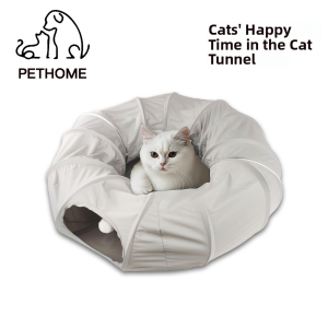 Cool Sensation Cat Tunnel Tent Donut Maze Pet Rabbit Hole Summer Toy Foldable Hideout Caves for Cats And Rabbits