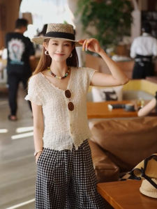ZHILU | Trendy Earmuff Silk Sun Protection Light Summer Blouse