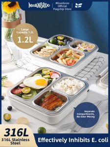 Misanbroo | Antibacterial 316 Stainless Steel Bento Box