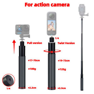 70cm Invisible Selfie Stick For 360 ONE X2/X3/R/RS Universal Bullet Time Handheld Tripod