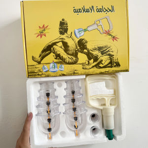 24/12Pcs Cupping Relaxation Set: Cupping Cups in Various Sizes a Manual Pump and a Detailed Guide Cupping Set for Massage