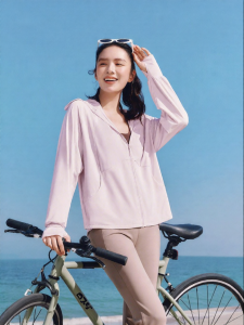 Beneunder | Loose Womens Summer Sun Protection Clothing Ice Silk Quick Dry Outdoor UV Protection Long Sleeve Zipper Design Breathable